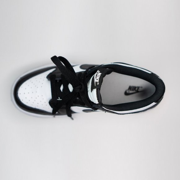 Youth Size 4 - Nike Dunk Low Retro GS Black and White 2021 Kids CW1590-100 - Picture 4 of 15